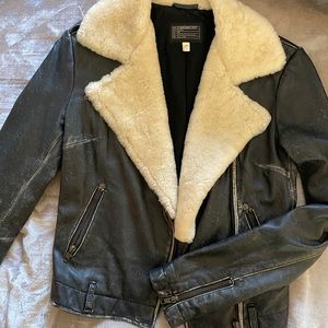 Current Elliot shearling bomber